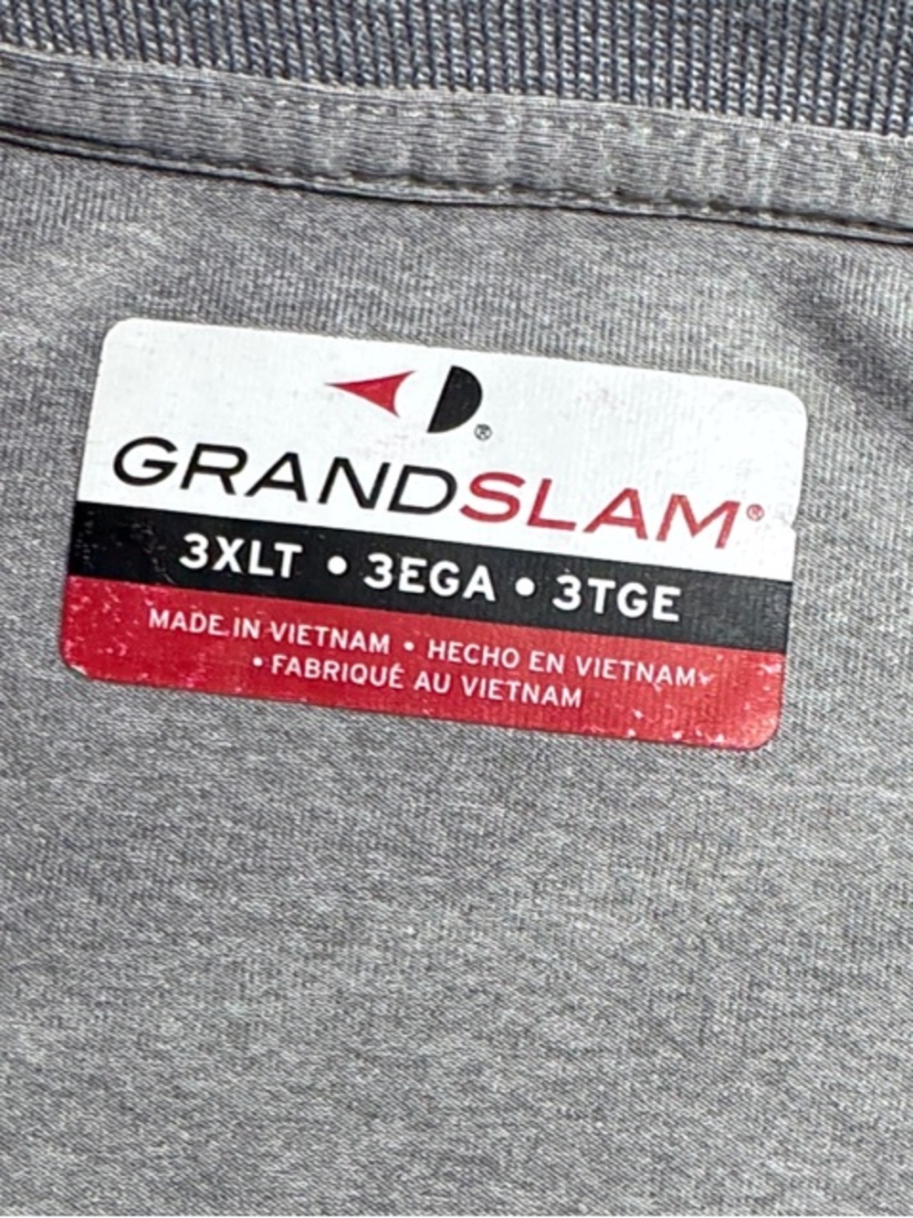 Grand Slam Gray and Black Athletic Polo - Picture 2 of 3